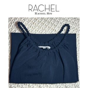 Perfect Summer Classic Navy Halter by RACHEL Rachel Roy Rope Neckline Size L